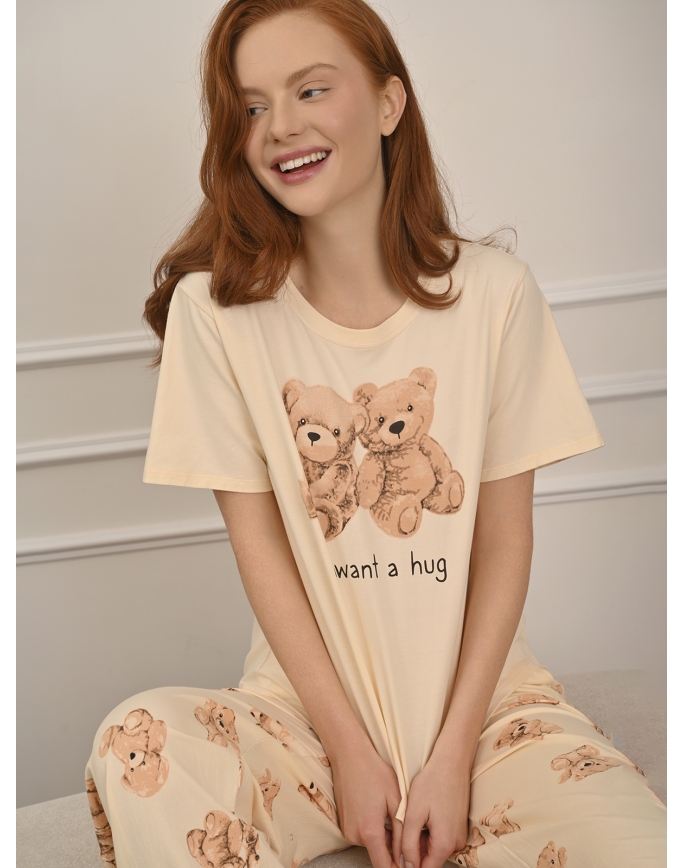 5285TBC Женская пижама (Ф+Брюки)